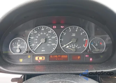 2001 BMW 330Ci z USA, uszkodzony, nr VIN WBABS53411JU82887